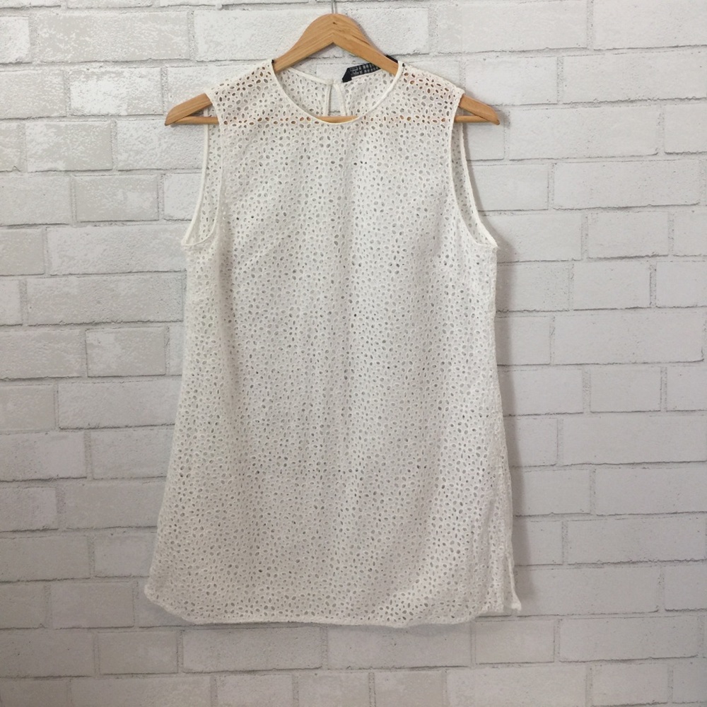 Eyelet Top or swim cover from ZARA