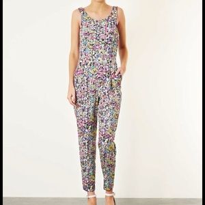 Topshop Pop floral print jumpsuit