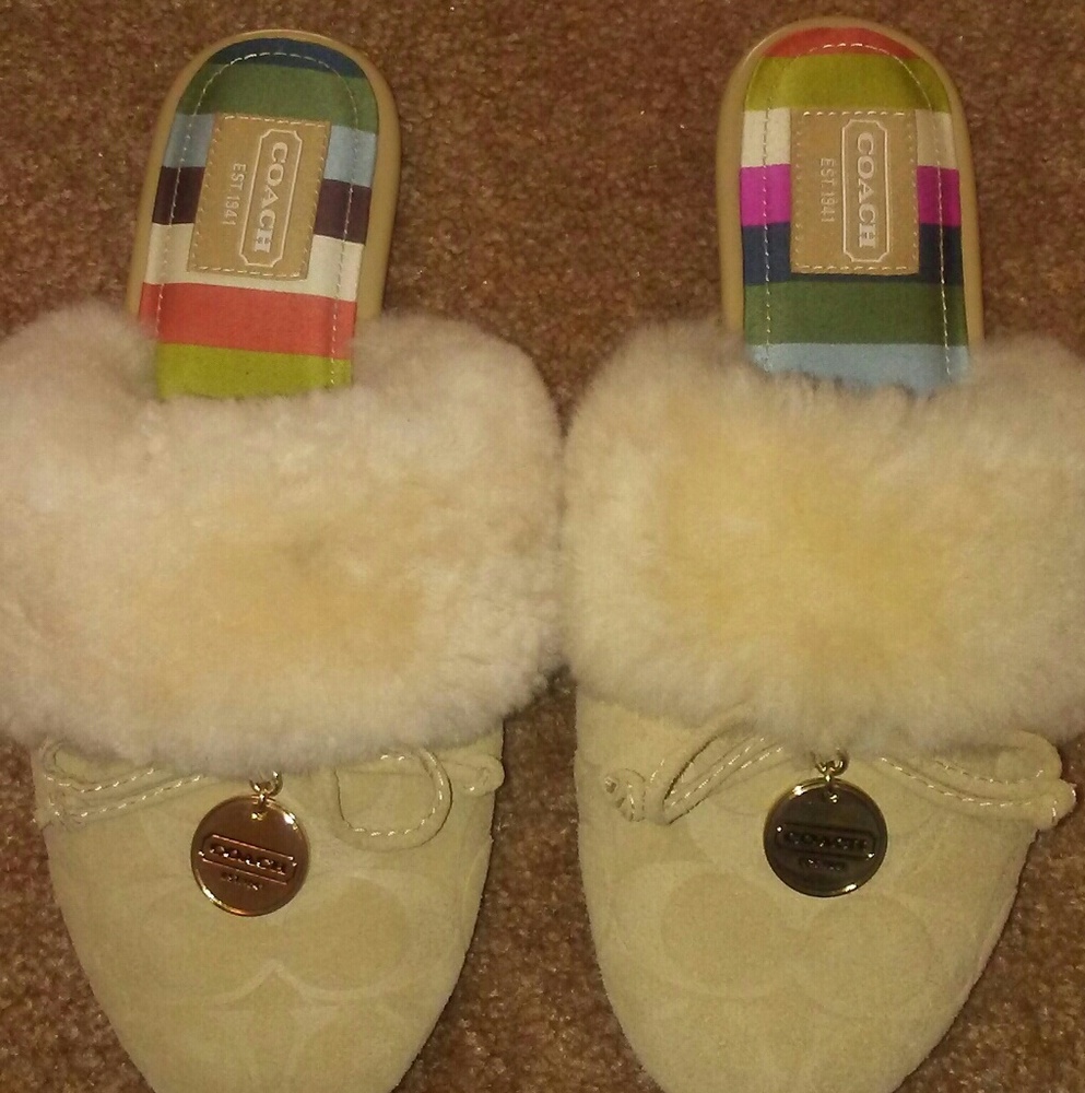 Coach slippers