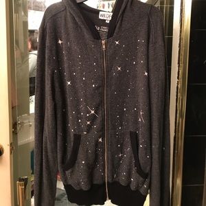 Plush Wildfox zip up hoodie