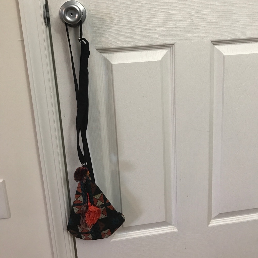 Small hand embroidered Cross body Bag