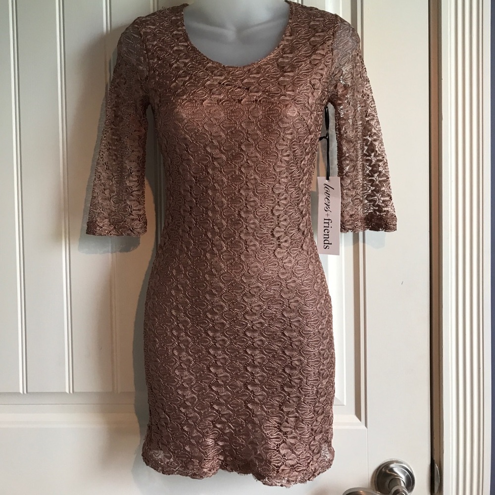Lovers + Friends Sway lace mini cut out dress