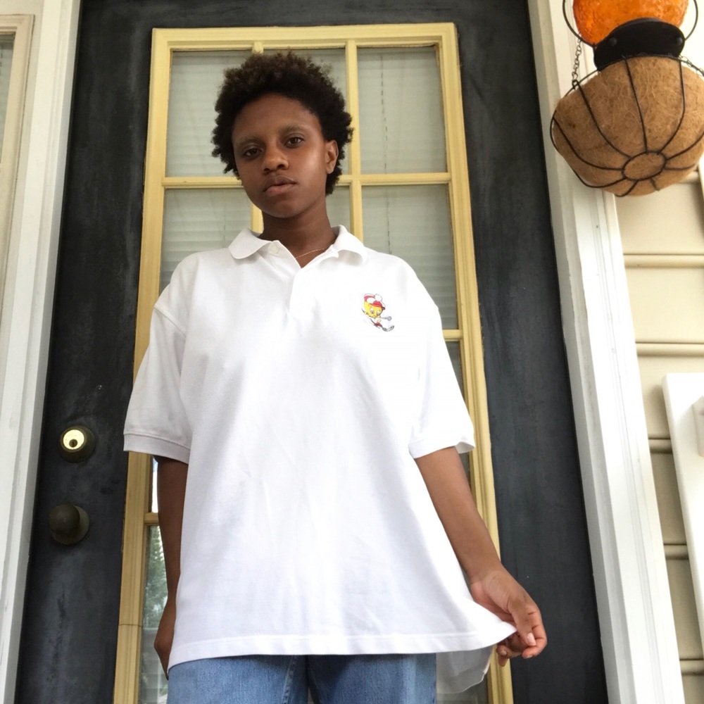 Vintage "Acme Clothing" tweety golf polo