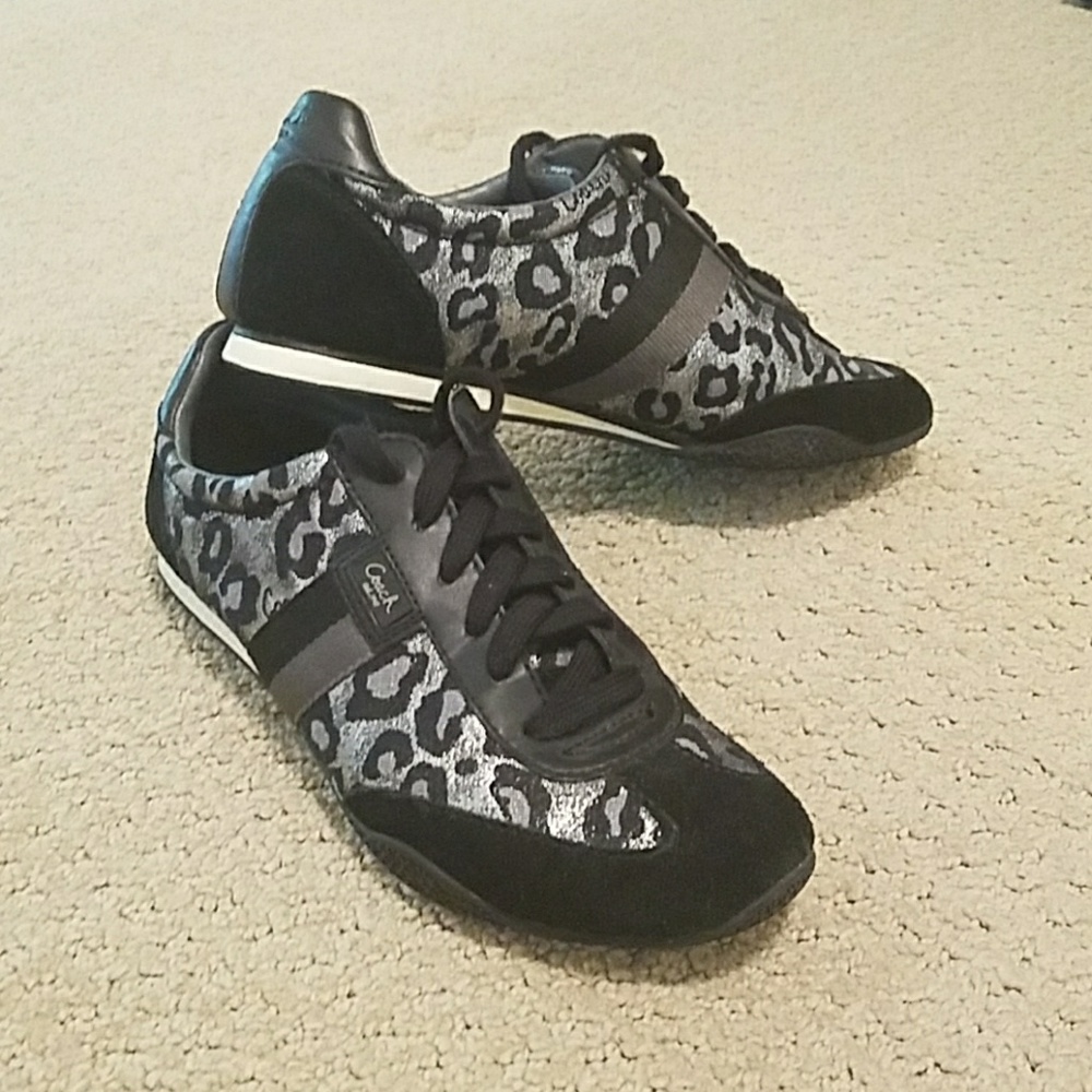 Cheeta print Coach sneakers