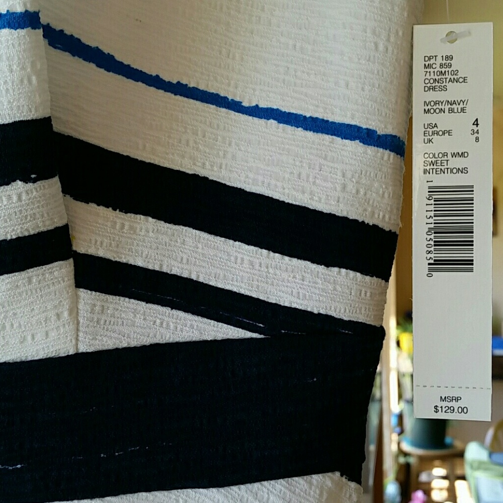 Striped party/wedding/special occasion dress - Picture 4 of 6