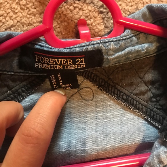 Denim button down cardigan - Picture 5 of 6