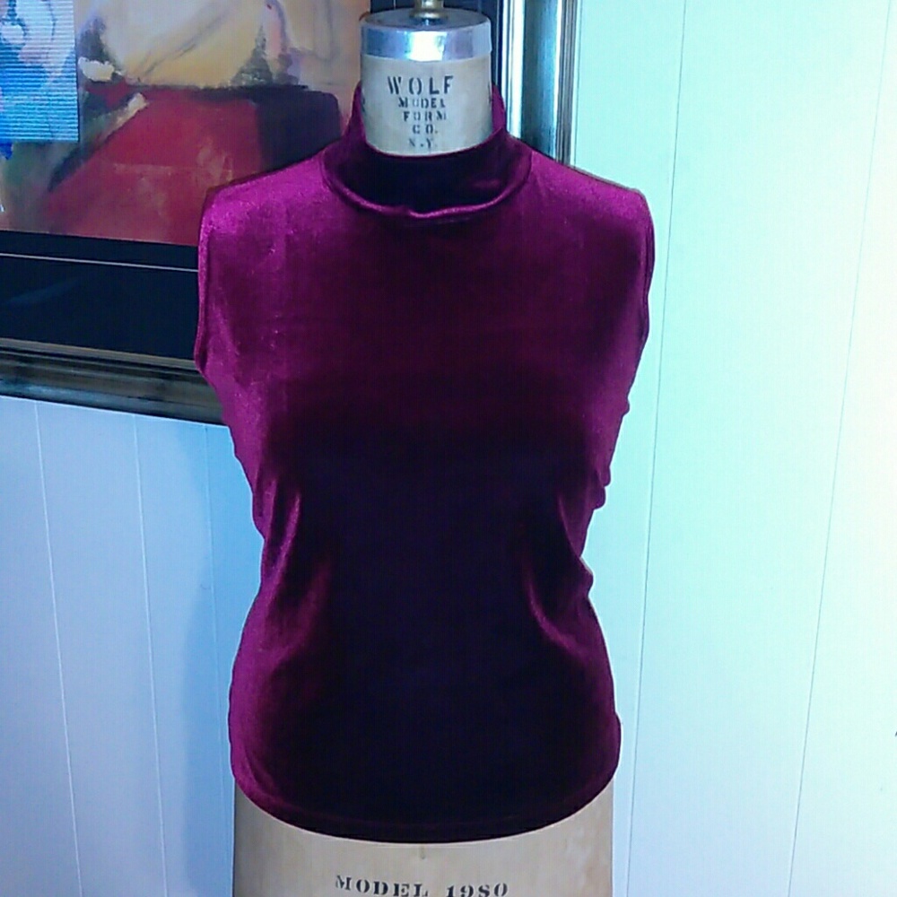 Ann Taylor turtle neck sleeveless blouse