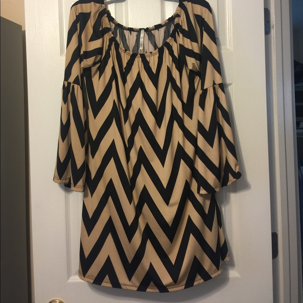 Chevron Print Blouse