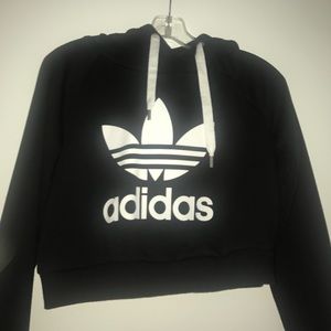 Like new Adidas crop top hoodie!