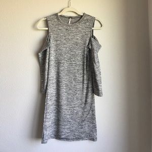 Cold shoulder body con dress