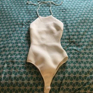 Hot Miami styles white one-piece top