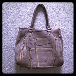 Steve Madden taupe leather bag