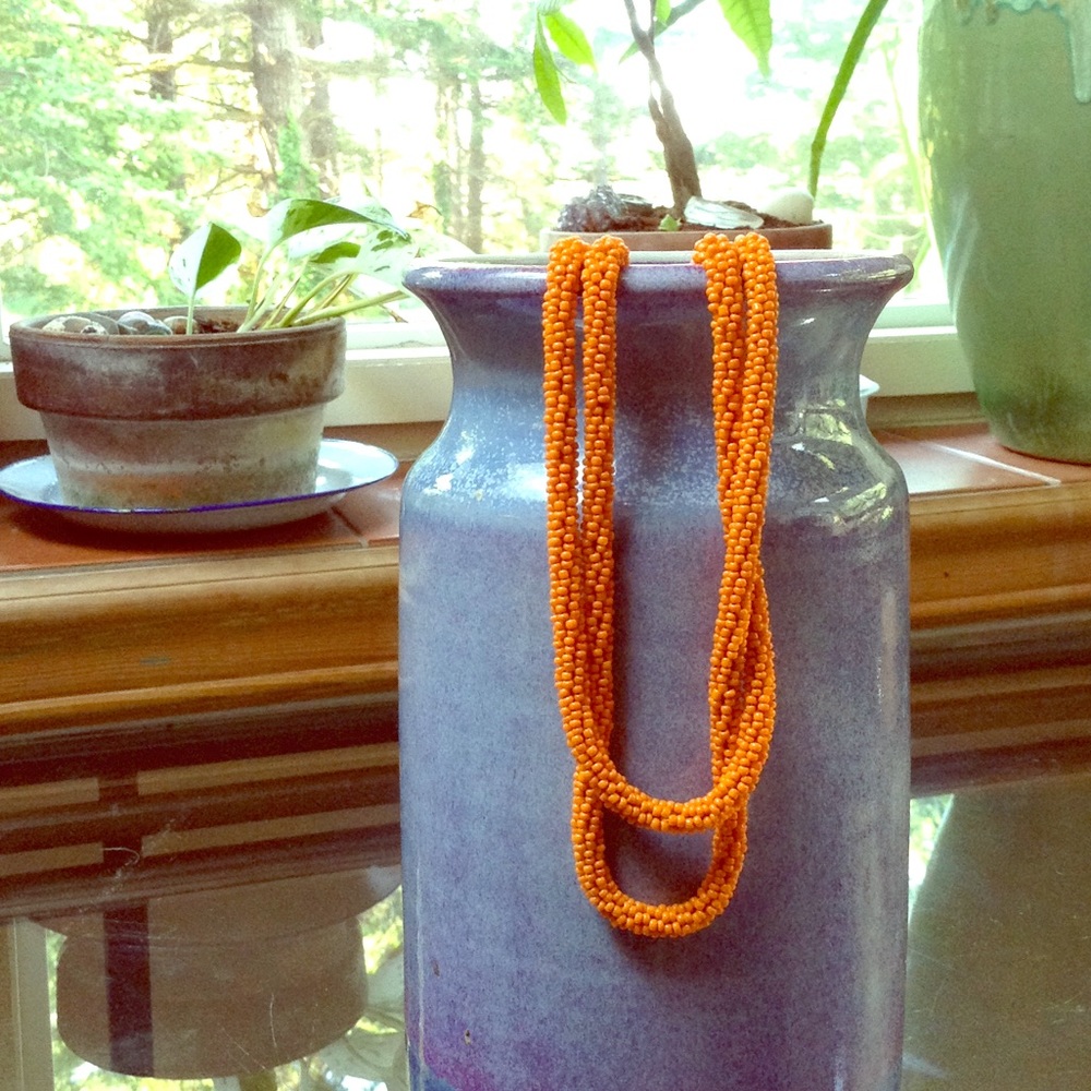 Long beaded necklace