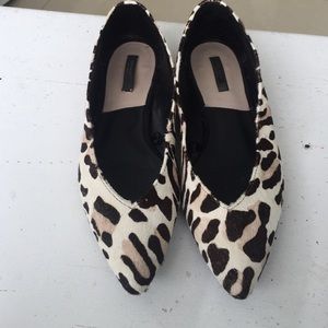 Beautiful pony hair Zara flats