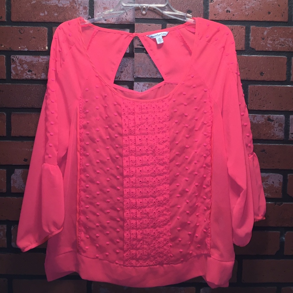 Sheer American Eagle Blouse