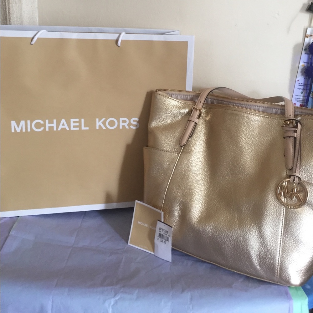 Michael Kors beautiful gold tote!