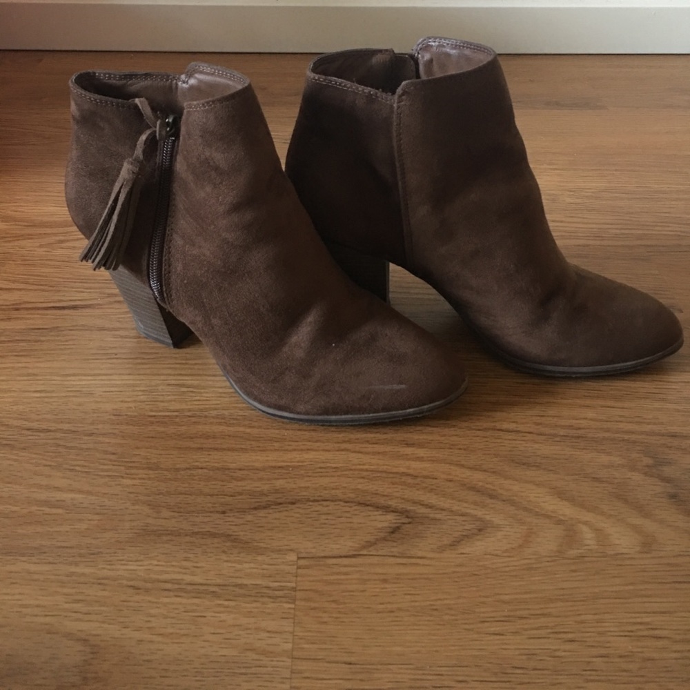 Brown booties