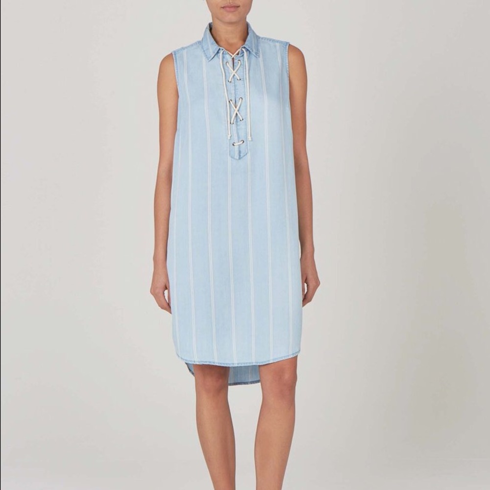 Beachlunchlounge S Light Denim Stripe Alysa Dress