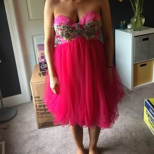 Pink prom dress