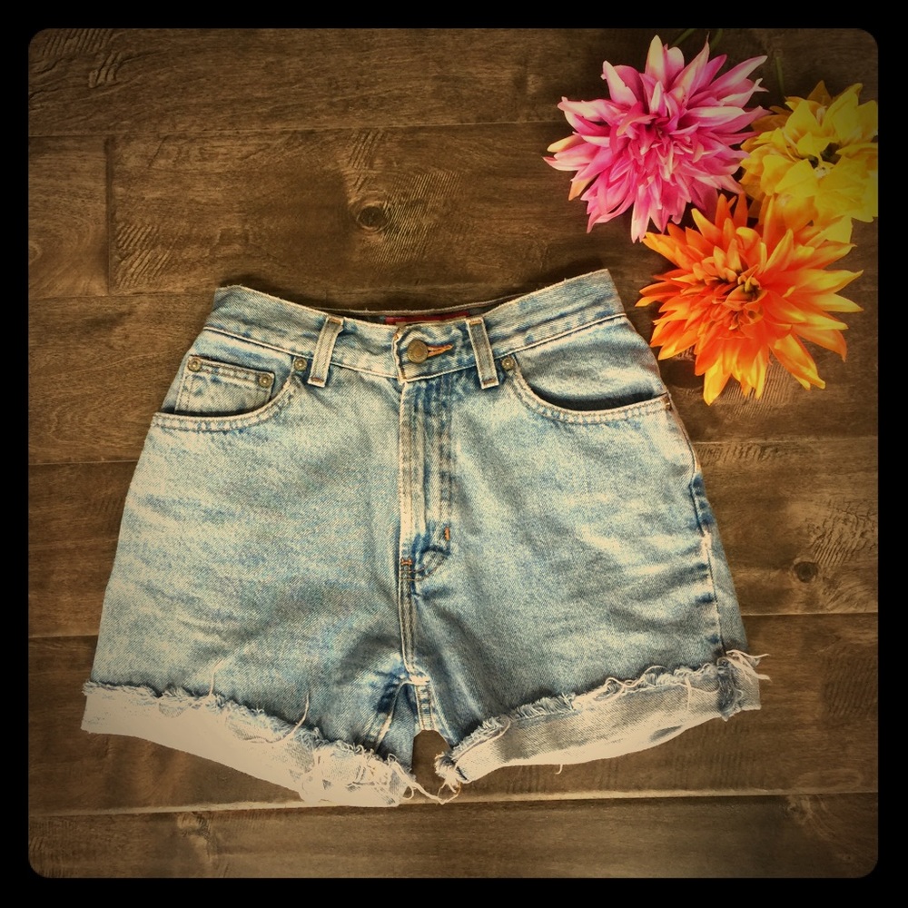 High Waisted Denim Shorts