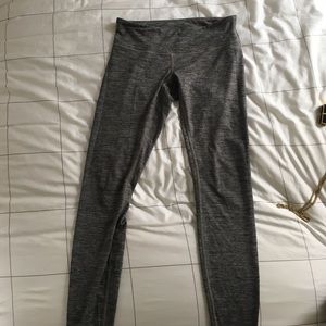 Grey feather lululemon yoga pants