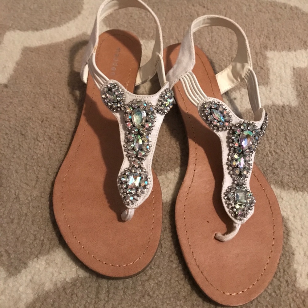 White sandals
