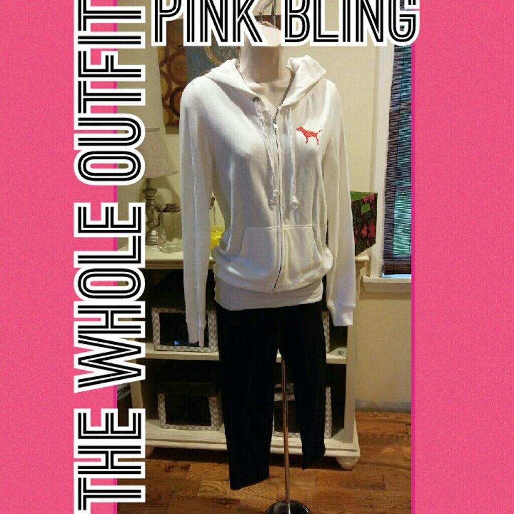 VS Pink Sunset Shimmer Jacket & Capri