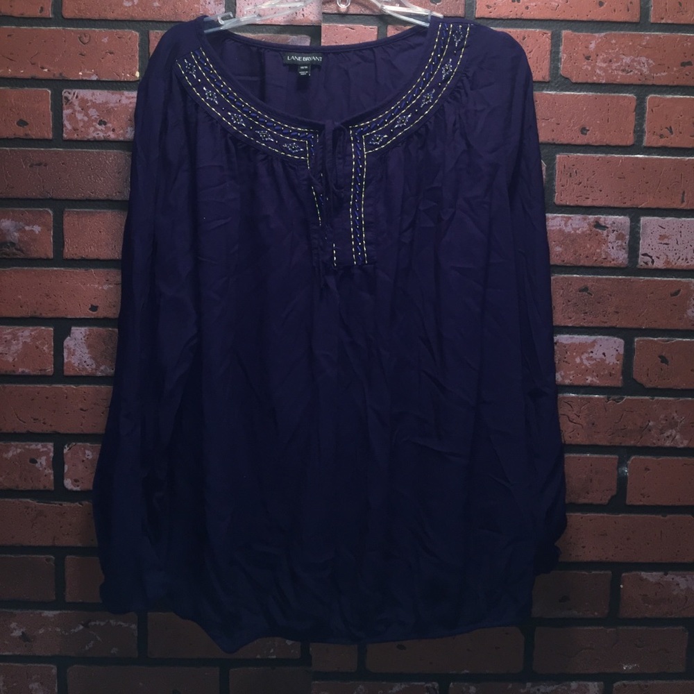 Lane Bryant peasant blouse