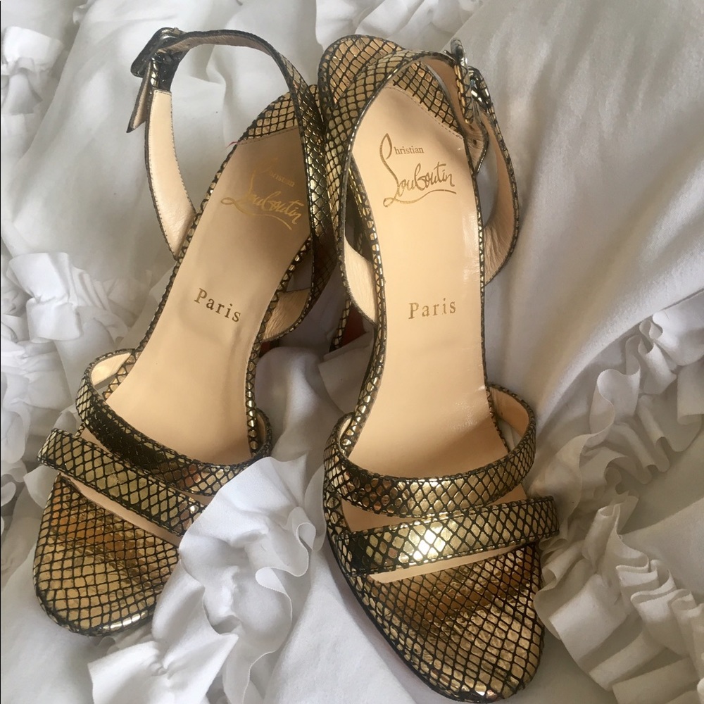 Christian Louboutin Metallic Heels
