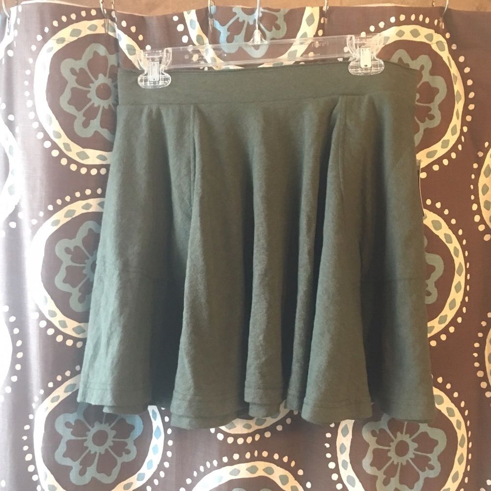 Army Green Free People Skirt