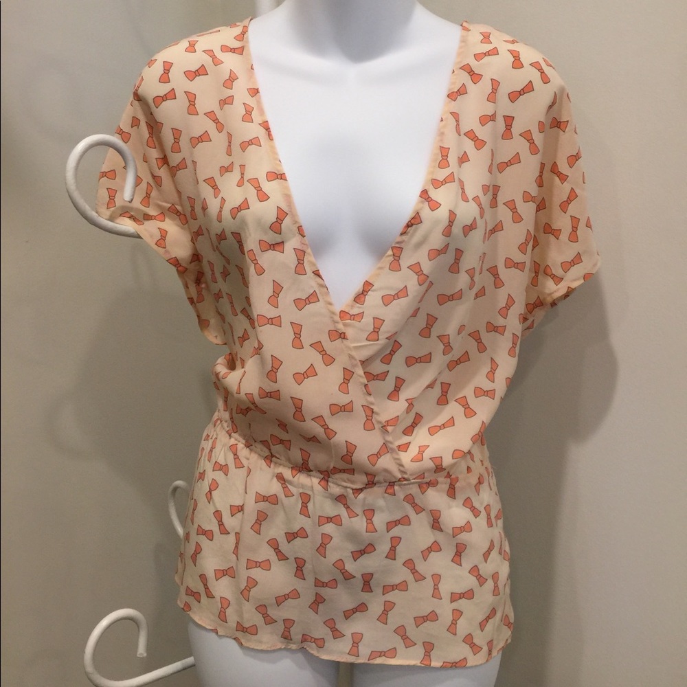 Whimsical Bow Tie Blouse