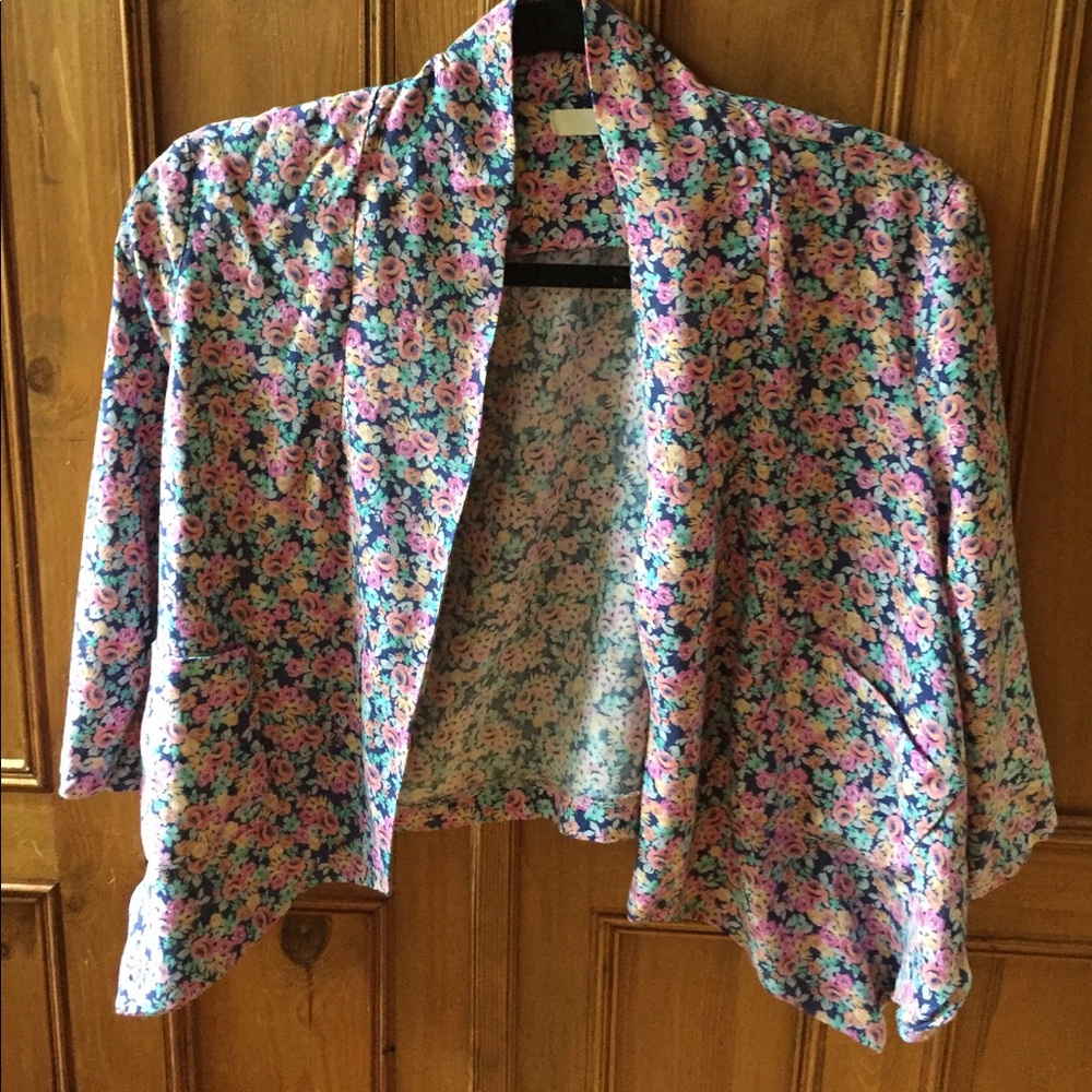 Floral blazer