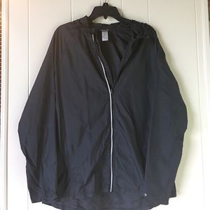 Sleek Black Windbreaker