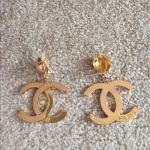 Authentic Chanel clip on earrings - vintage