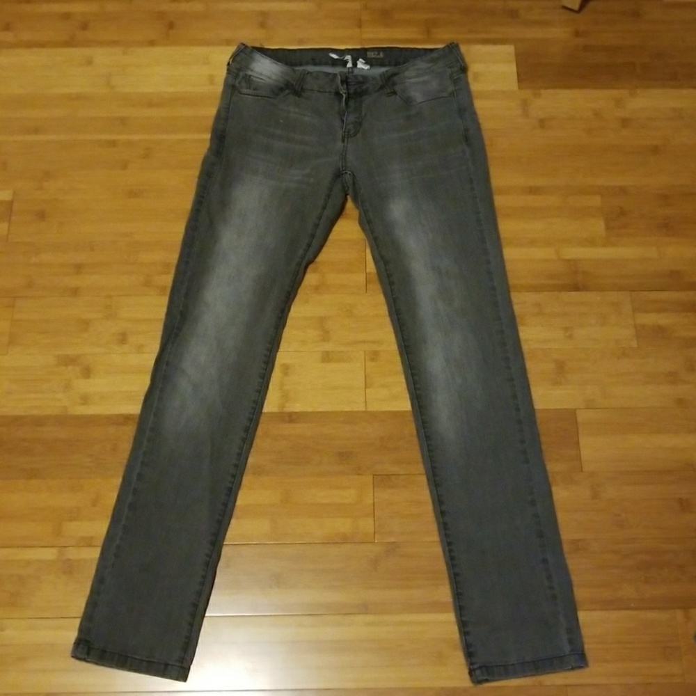 MNG Grey wash skinny jeans