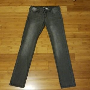 MNG Grey wash skinny jeans