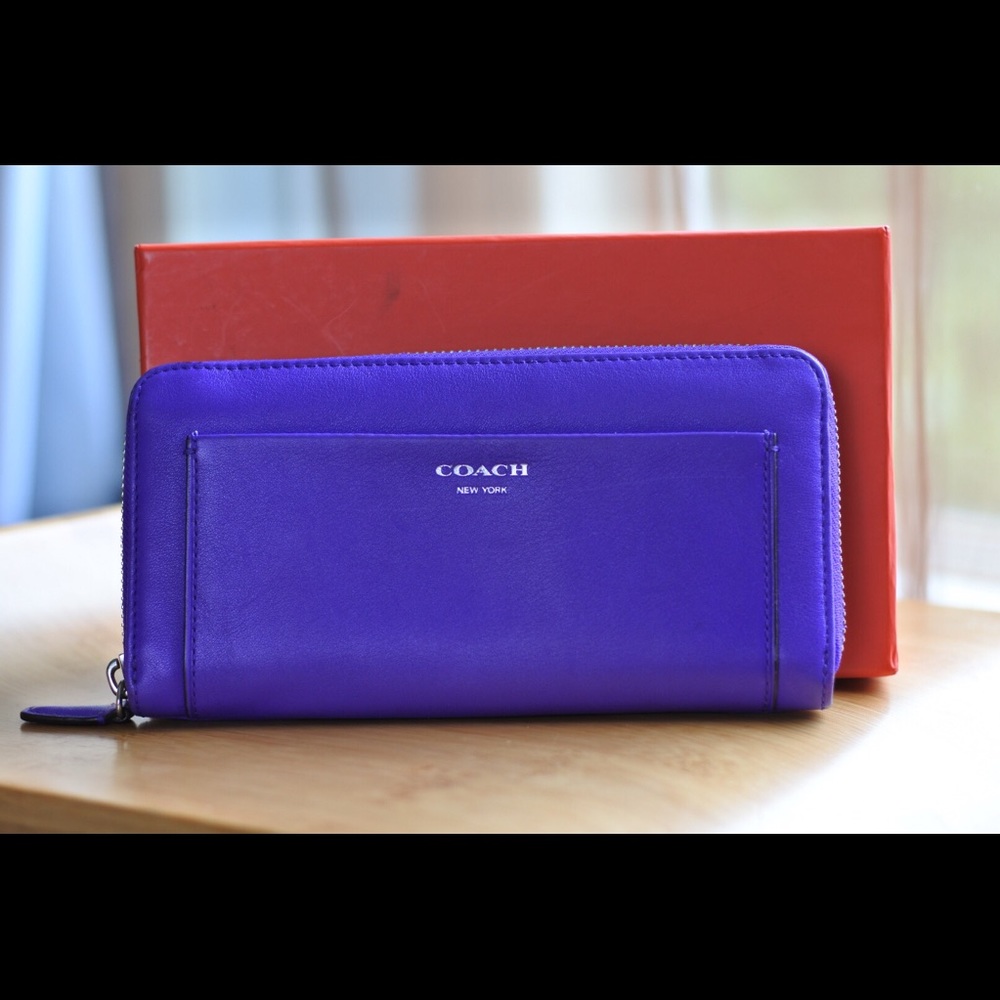 Purple Coach Wallet