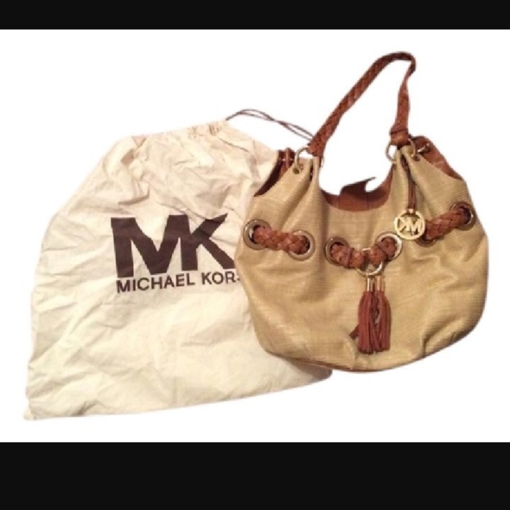 Michael Kors braided grommet purse