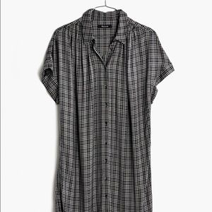 Madewell Central Shirt Dress in Thompson Plaid