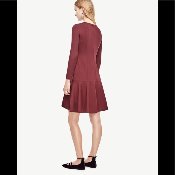 Ann Taylor ponte flounce dress - Picture 2 of 7