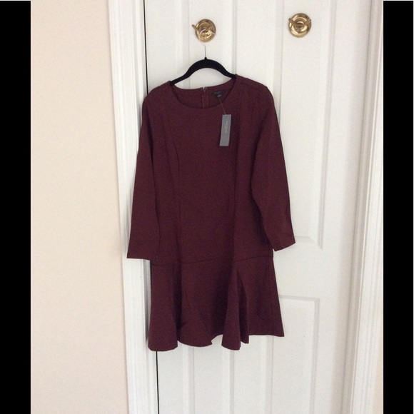 Ann Taylor ponte flounce dress - Picture 4 of 7