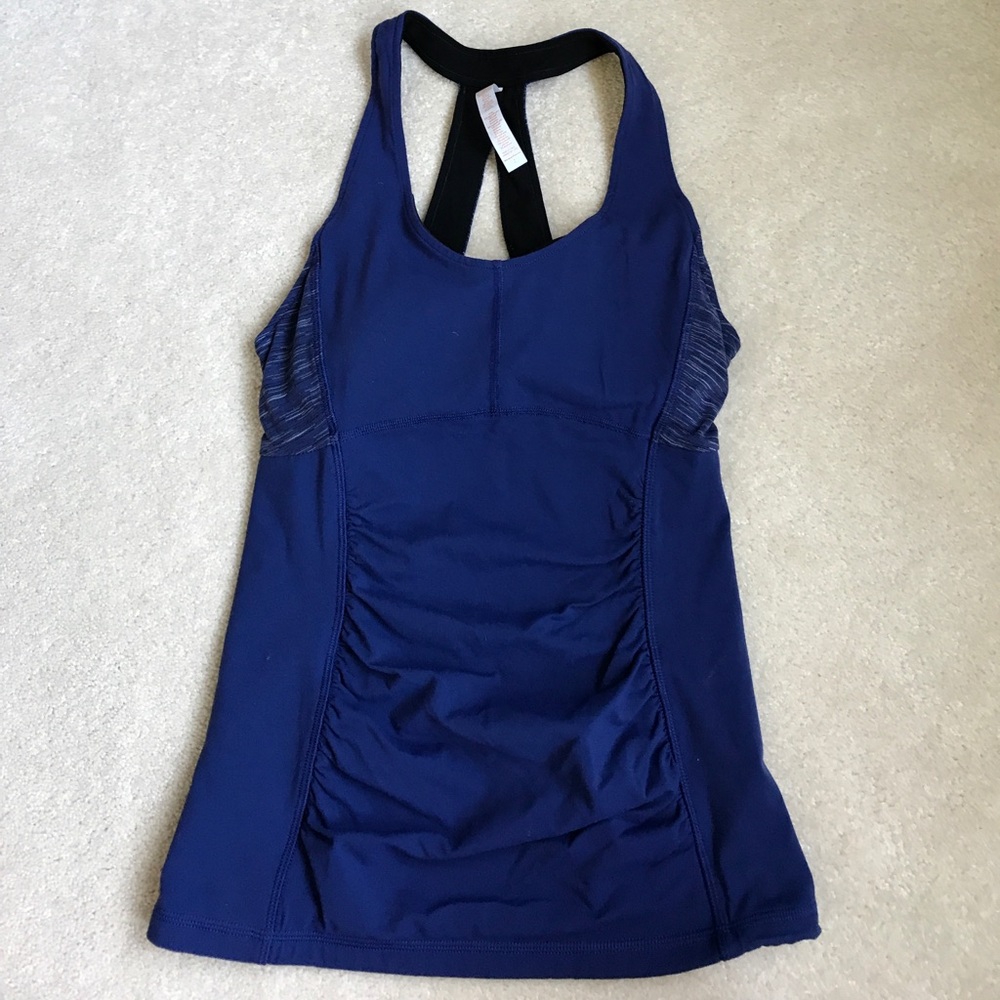 Lucy cadet blue padded workout tank