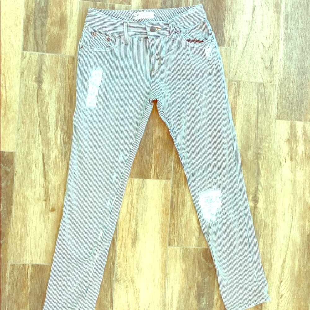 Stripped Free People jeans