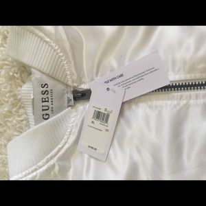 Men's white Bomber brand new