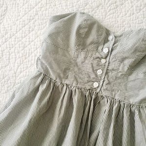 American eagle small green pinstripe dress