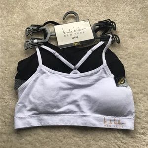 Nicole Miller 2-pack removable pads girls bra