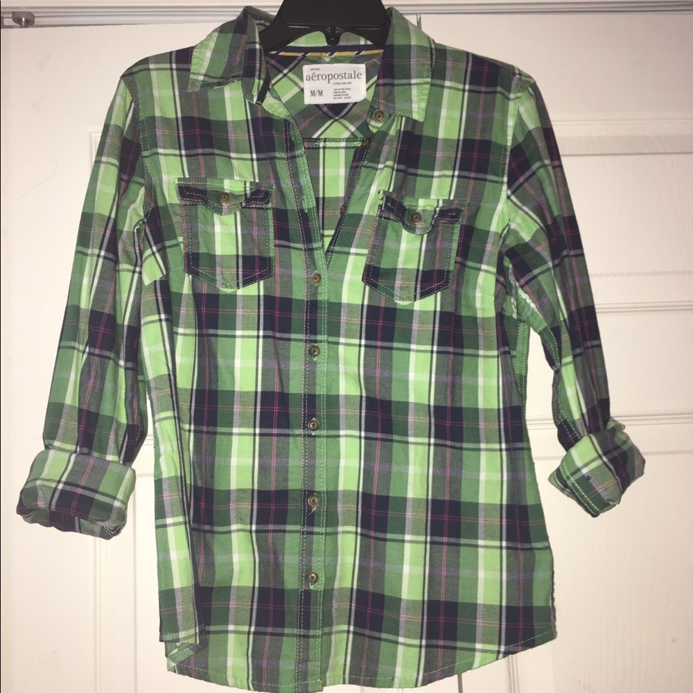 Navy and green flannel!
