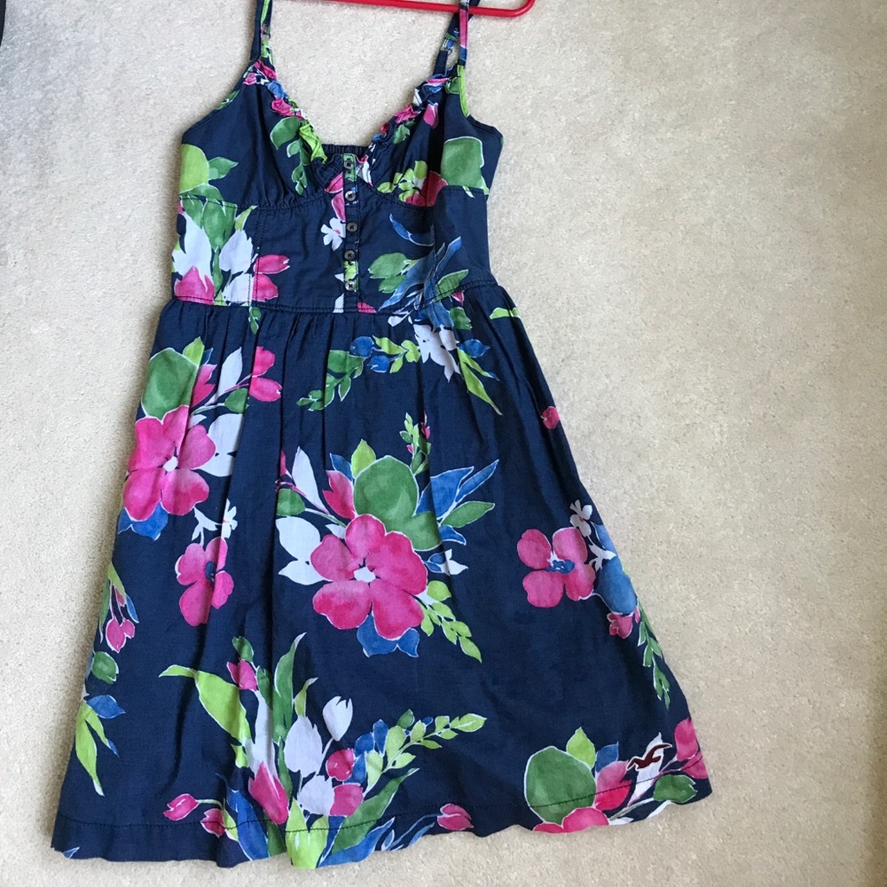 Hollister navy floral summer dress
