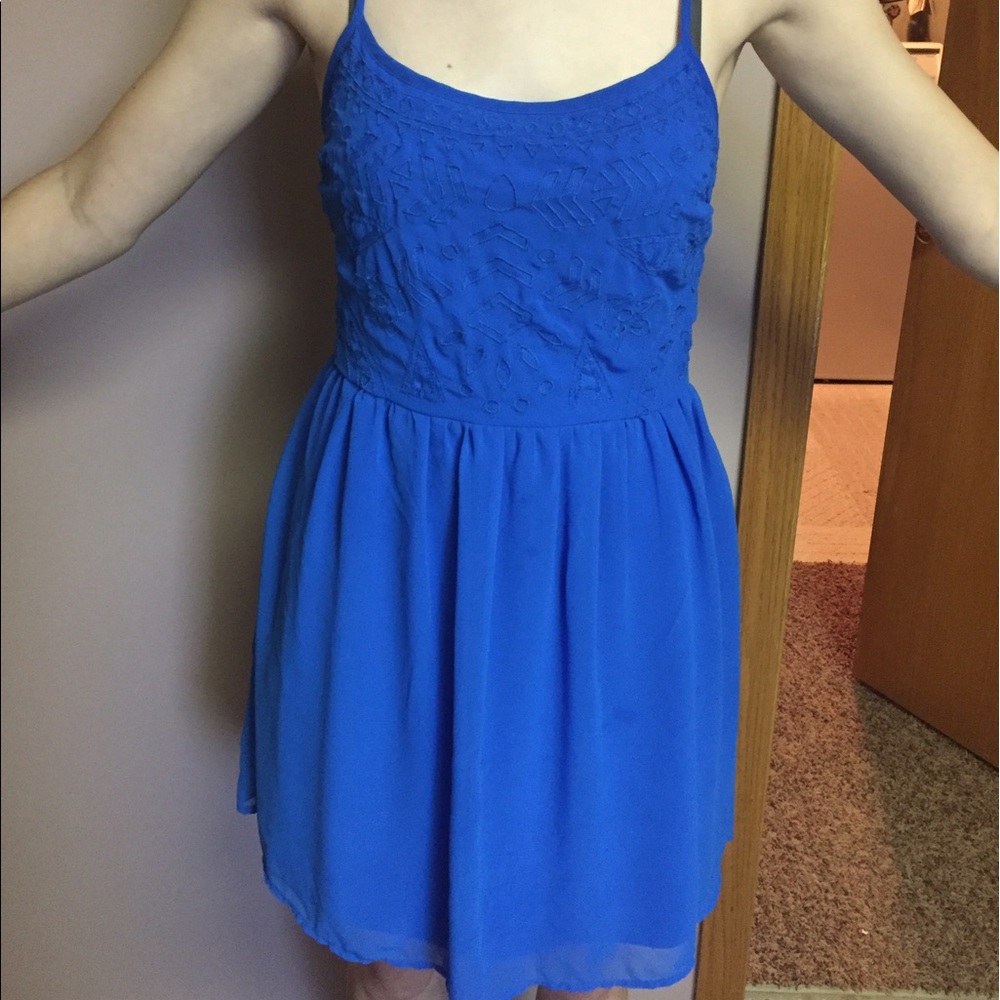 blue sundress
