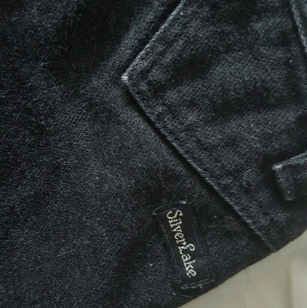 Vintage  Black Silver Lake Denim Shorts